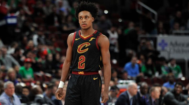 The No. 8 overall pick in the 2018 NBA Draft, former Pebblebrook star Collin Sexton was averaging 20.8 points per game this season for the Cleveland Cavaliers. (AP Photo/Paul Beaty)