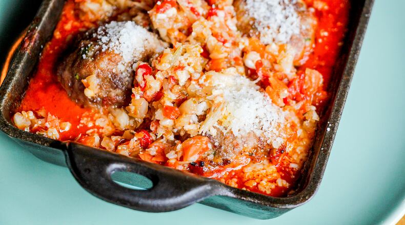 Double Zero’s Meatballs and Vodka Sauce 
Courtesy of Heidi Harris