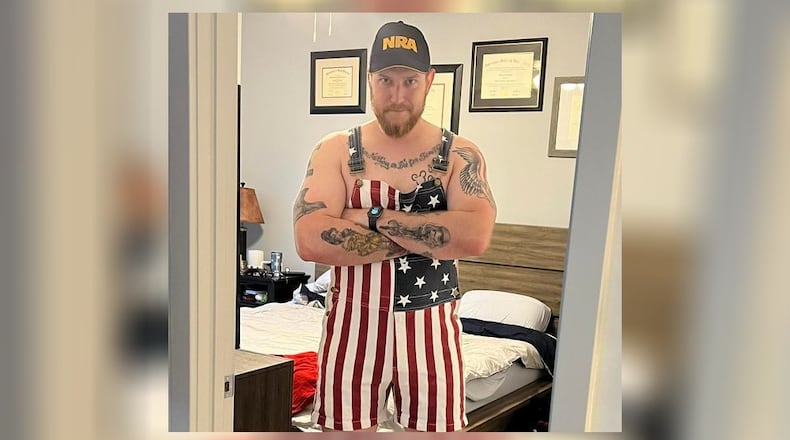 Matthew Chappell served as a police officer in Georgia for three years, but had a record checkered with misconduct. He's lost a bid over the weekend in Virginia's 11th Congressional District GOP primary. He recently posted this photo to his congressional Facebook page. Credit: Facebook