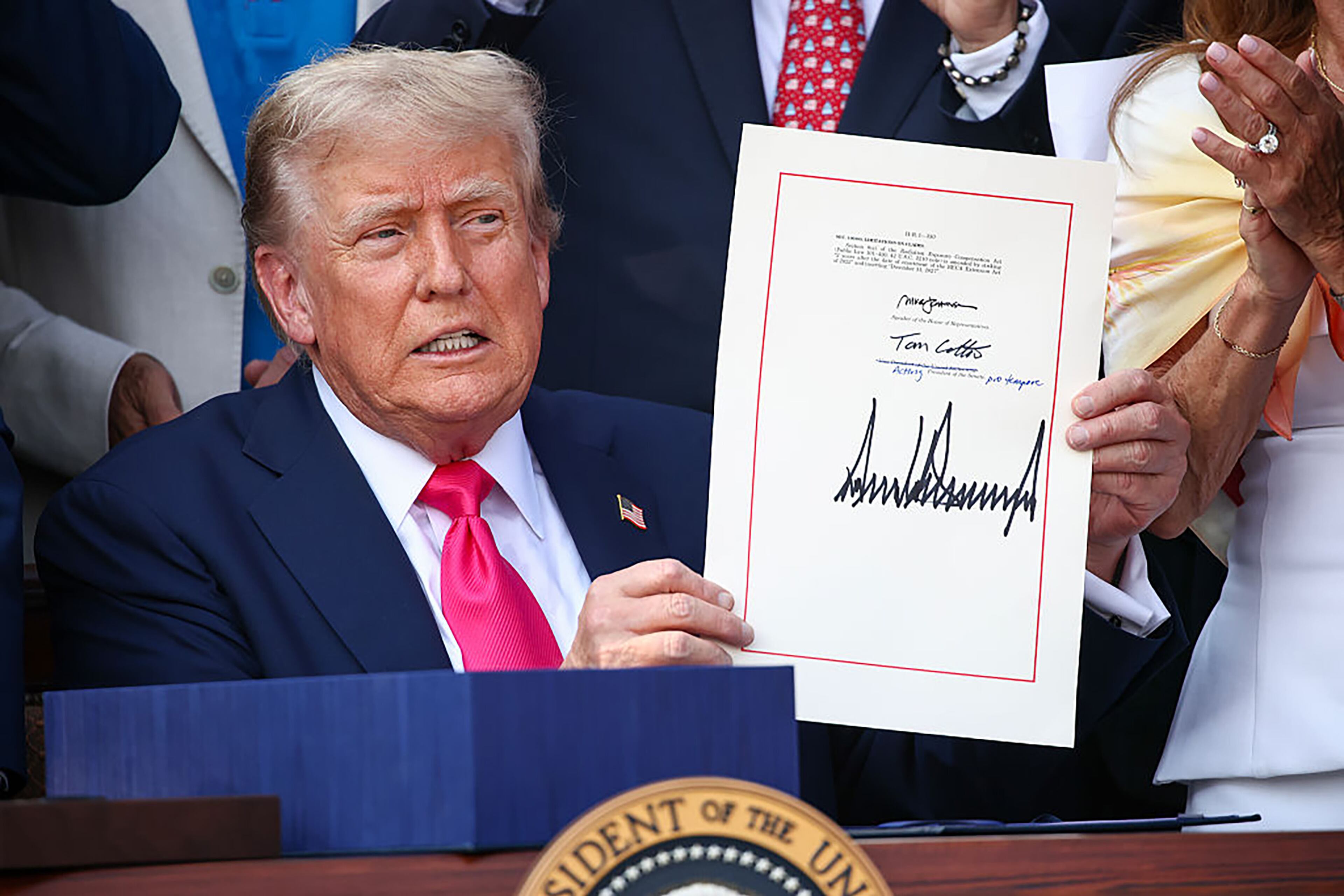 U.S. President Donald Trump signed the One, Big Beautiful Bill Act into law at the White House on the Fourth of July.