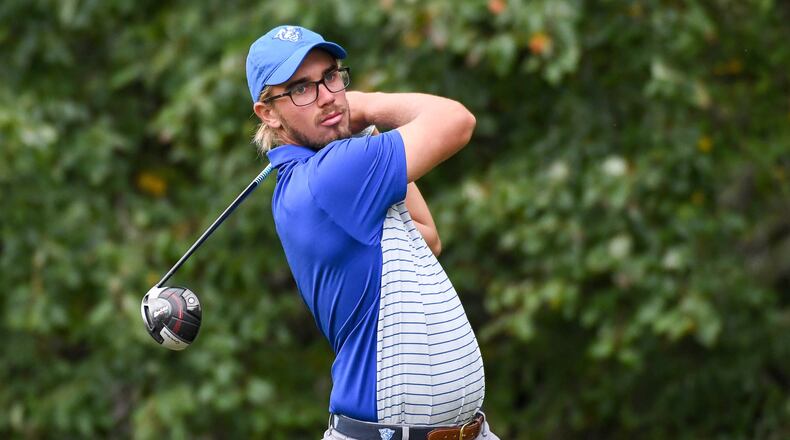Georgia State golfer Josh Edgar competes in the 2019 AutoTrader Golf Tournament.