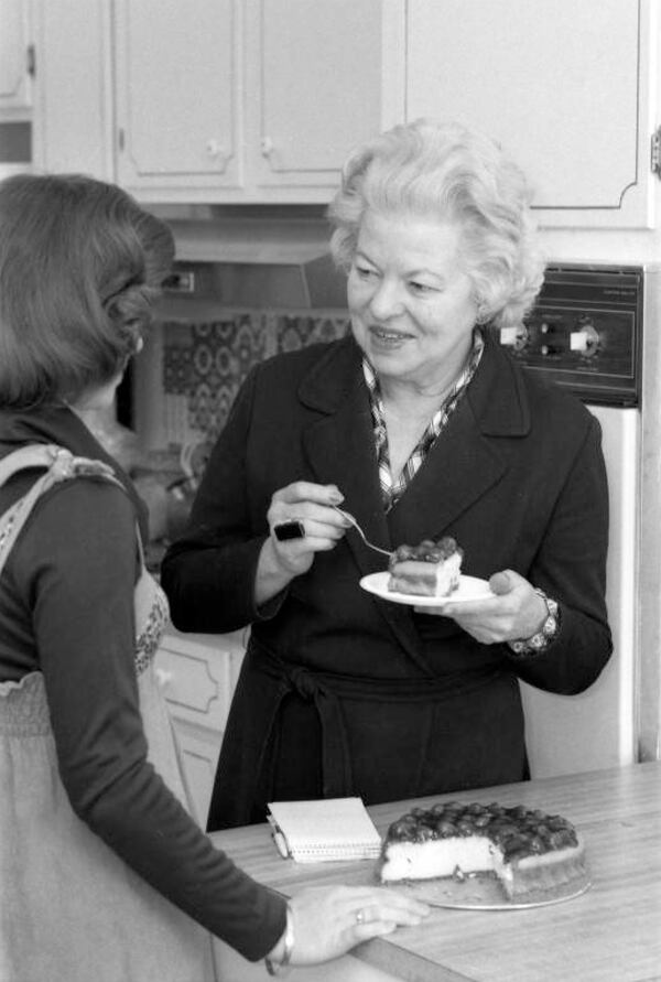 Constitution food editor Jean Thwaite in 1973. (Joe Benton/AJC Archive at GSU Library)