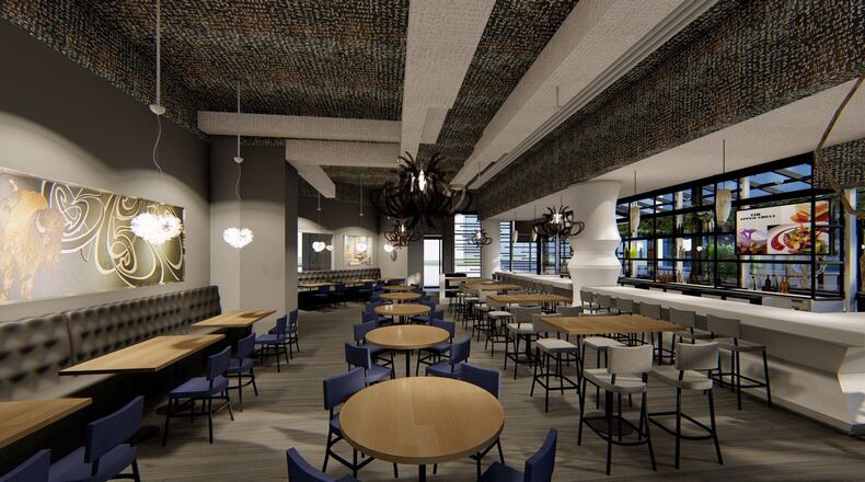 Rendering of the interior of 5Church Buckhead. / Architect: Erik Lewitt, Plexus Research & Design