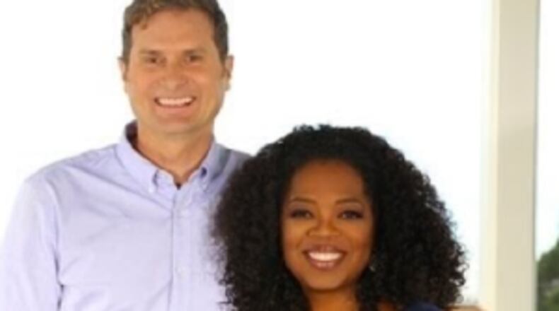 Pastor and author Rob Bell joins Oprah's "The Life You Want" tour at Philips Arena on Saturday, Sept. 6. CREDIT: OWN
