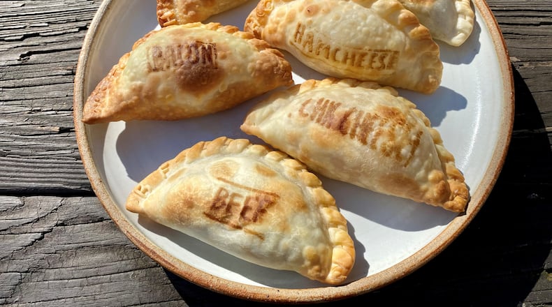 Belen de la Cruz has 13 empanadas on the menu; eight are vegetarian, and five are available gluten free.
Wendell Brock for The Atlanta Journal-Constitution