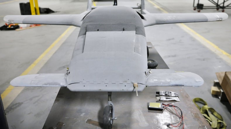 10/30/18 - Cartersville - A scale remote controlled model of “The Innovator”, which was used for testing. Richard Hogan is developing a new small airplane he plans to sell under the moniker “The Innovator.” Hogan, founder of Commuter Craft, plans for buyers of the $148,000 airplane to come to his facility and build the airframe themselves over a period of three weeks. He has gained attention in the kit airplane industry nationally, and says he plans to start production this fall. BOB ANDRES / BANDRES@AJC.COM