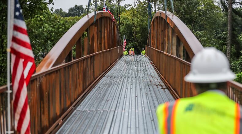 August 21, 2020 Atlanta: Work continues on the Peachtree Creek Greenway in Atlanta. It is one of 38 Georgia transportation projects that would get funding in a $547 billion transportation bill before Congress. JOHN SPINK/JSPINK@AJC.COM