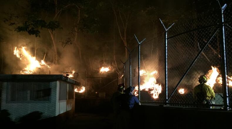 The fire broke out Thursday afternoon. (Credit: Bartow County Fire Department)