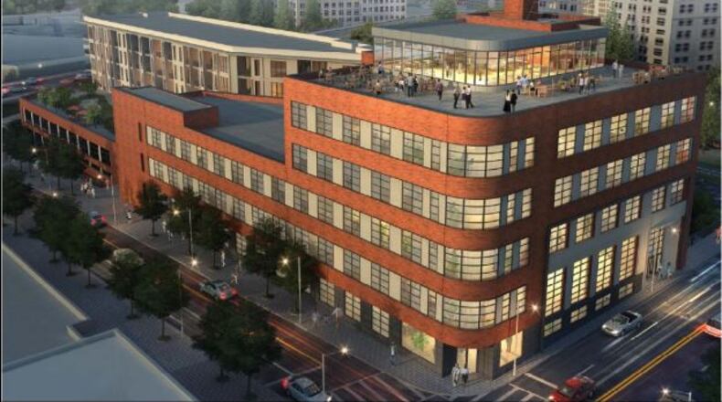 A rendering of plans to revitalize the former Atlanta Constitution building. CONTRIBUTED