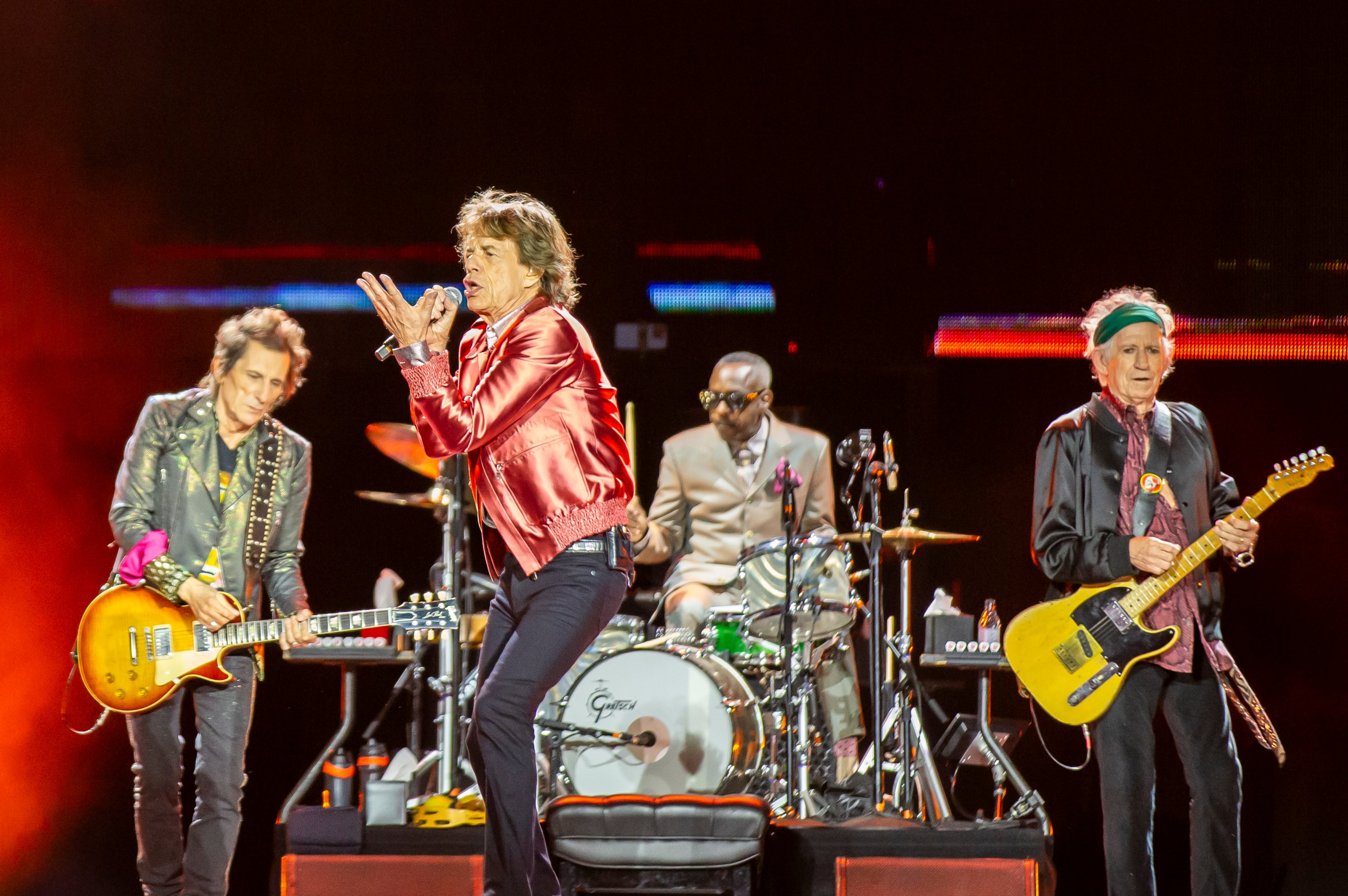 Atlanta, GA: The Rolling Stones play for crazed fans singing along to every word at Mercedes Benz Stadium on the Hackney Diamonds Tour. Photo taken Friday June 7, 2024. 060924 aajc rolling stones review (RYAN FLEISHER FOR THE ATLANTA JOURNAL-CONSTITUTION)