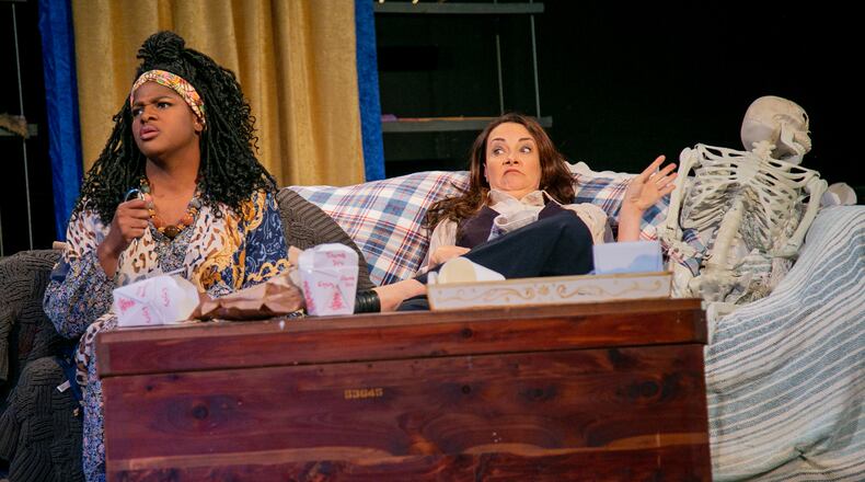 Vallea E. Woodbury and Tara Ochs in "Ms. Holmes and Ms. Watson - #2B."