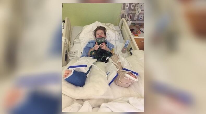 Jack Ford, 6, was injured by an alleged hit-and-run driver in Cobb County.