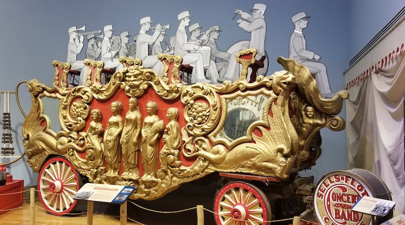 This elaborate bandwagon, exhibited at the Ringling Circus Museum, was used in parades to advertise the arrival of the show. Contributd by Tracey Teo