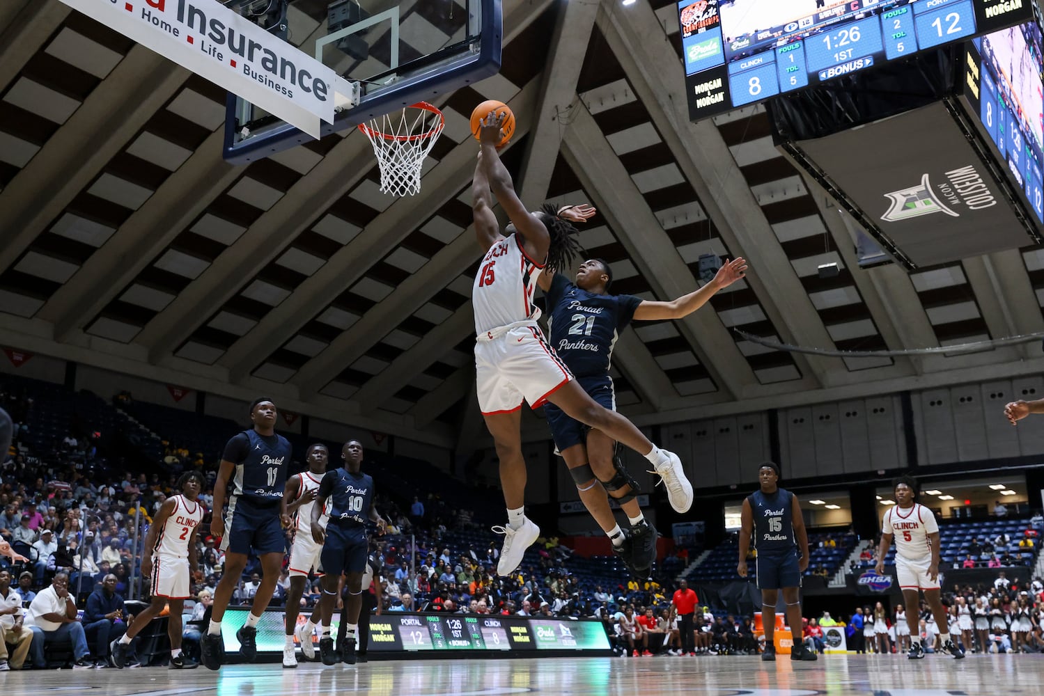 Class A Division 2 Boys State Championship game between Clinch County and Portal
