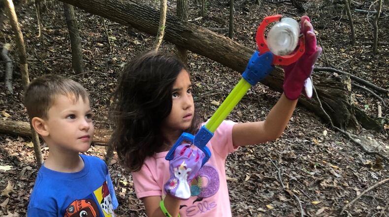 Marina Finnegan submitted a photo of  neighborhood kids at the Allatoona Lake Clean-Up a year ago.