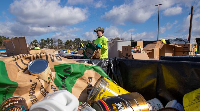 Gwinnett Clean & Beautiful and Gwinnett Water Resources will host a household hazardous waste collection day 9 a.m. to 1 p.m. Saturday, Feb. 11 at Gwinnett County Fairgrounds in Lawrenceville. (Courtesy Gwinnett Clean & Beautiful)