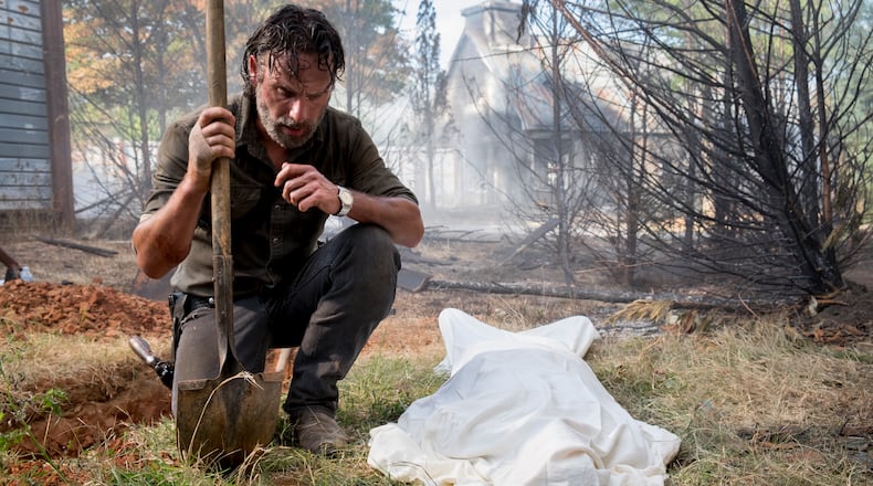 Andrew Lincoln as Rick Grimes - The Walking Dead _ Season 8, Episode 9 - Photo Credit: Gene Page/AMC