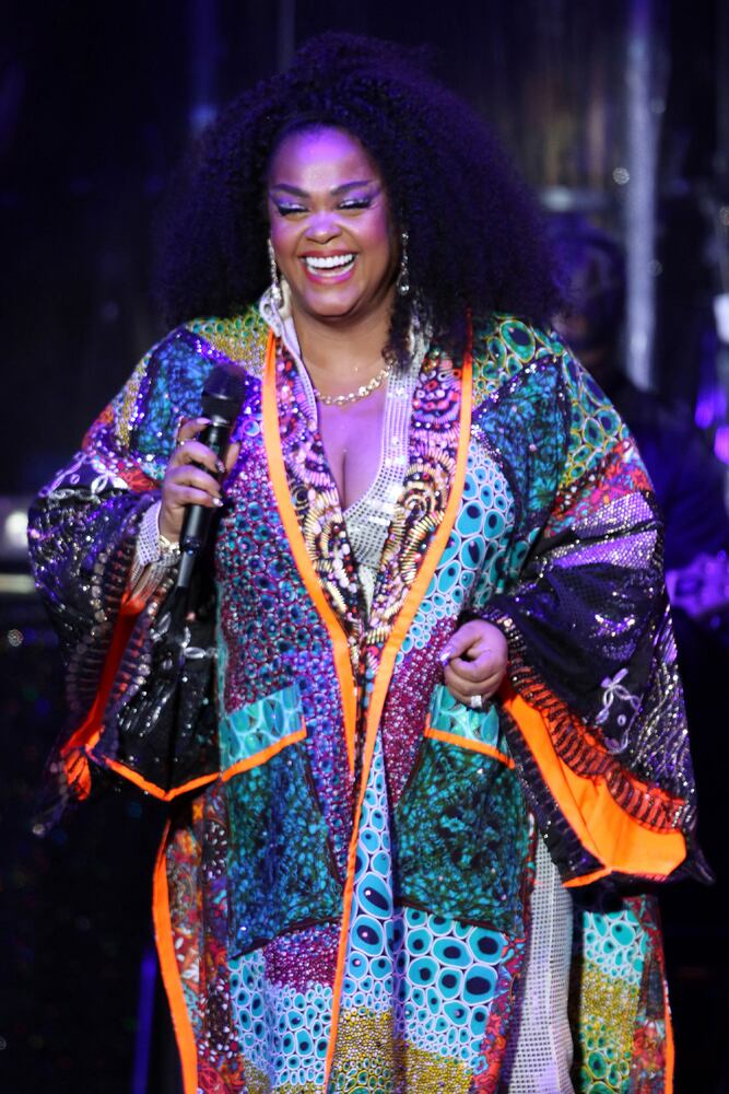 Jill Scott performs "The Way" at her ‘Who is Jill Scott? Words & Sounds Vol. 1’ 23rd anniversary tour on Saturday, May 6, 2023 at Cadence Bank Amphitheatre at Chastain. Robb Cohen for The Atlanta Journal-Constitution
