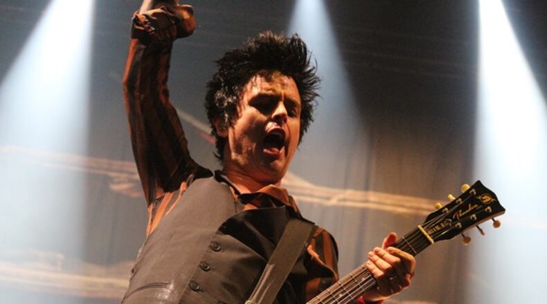 Billie Joe Armstrong and Green Day packed a mighty punch at Infinite Energy Arena. Photo: Melissa Ruggieri/AJC