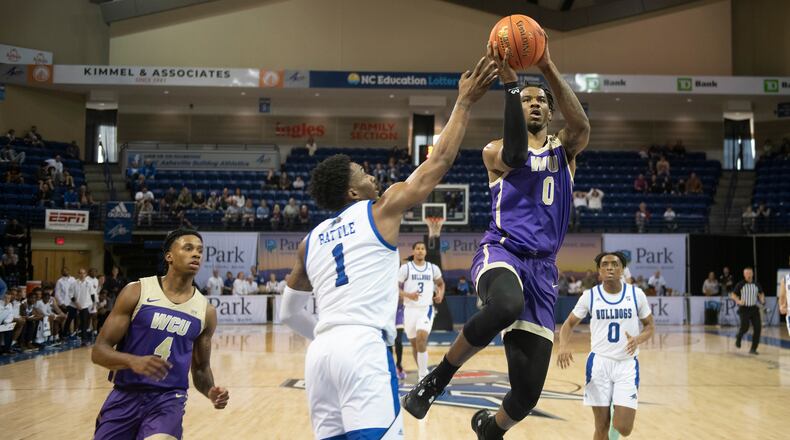 Former Western Carolina forward Tyzhaun Claude announced his transfer to Georgia Tech on April 23, 2023. (Mark Haskett/Western Carolina Athletics)