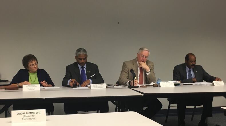 Members of the Gwinnett County ethics board in 2017. County commissioners are considering changes to the county's ethics ordinance. TYLER ESTEP / TYLER.ESTEP@AJC.COM AJC FILE PHOTO