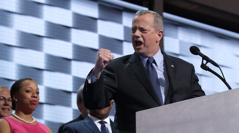 PHILADELPHIA, PA - JULY 28: Ret. Gen. John Allen delivers remarks on the fourth day of the Democratic National Convention at the Wells Fargo Center, July 28, 2016 in Philadelphia, Pennsylvania. Democratic presidential candidate Hillary Clinton received the number of votes needed to secure the party's nomination. An estimated 50,000 people are expected in Philadelphia, including hundreds of protesters and members of the media. The four-day Democratic National Convention kicked off July 25. (Photo by Chip Somodevilla/Getty Images)