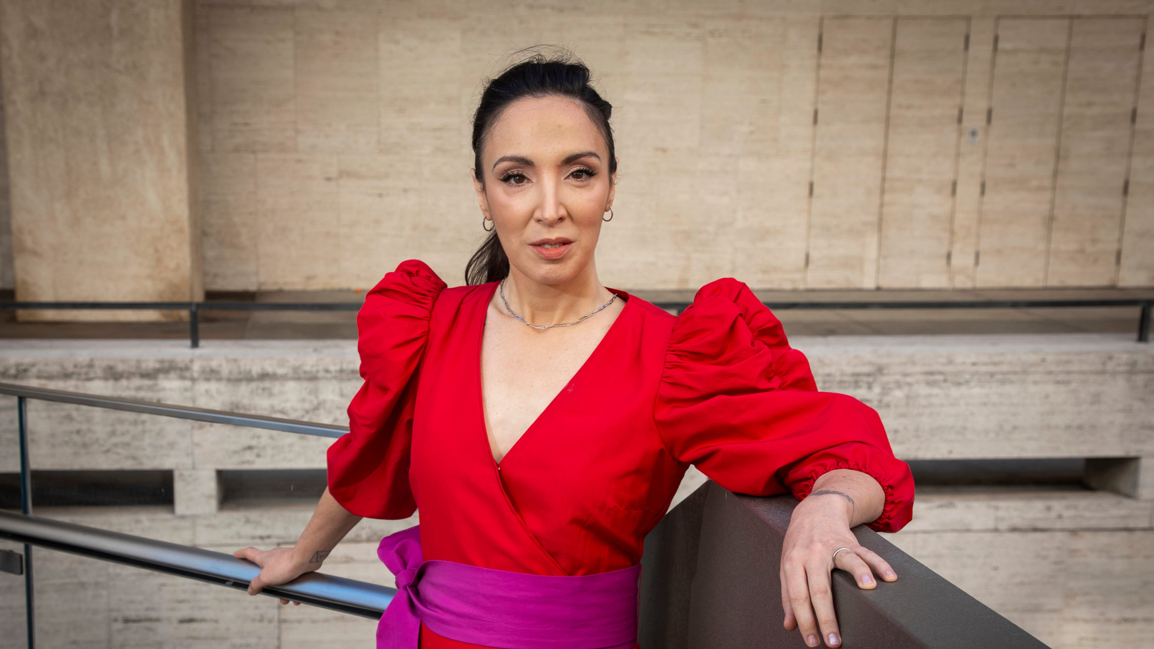 Filmmaker Mary Bronstein poses for a portrait in New York on Oct. 3, 2025. (Photo by Andy Kropa/Invision/AP)