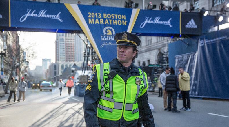 Mark Wahlberg plays Boston Police Sgt. Tommy Saunders in the film “Patriots Day.” (CBS Films)