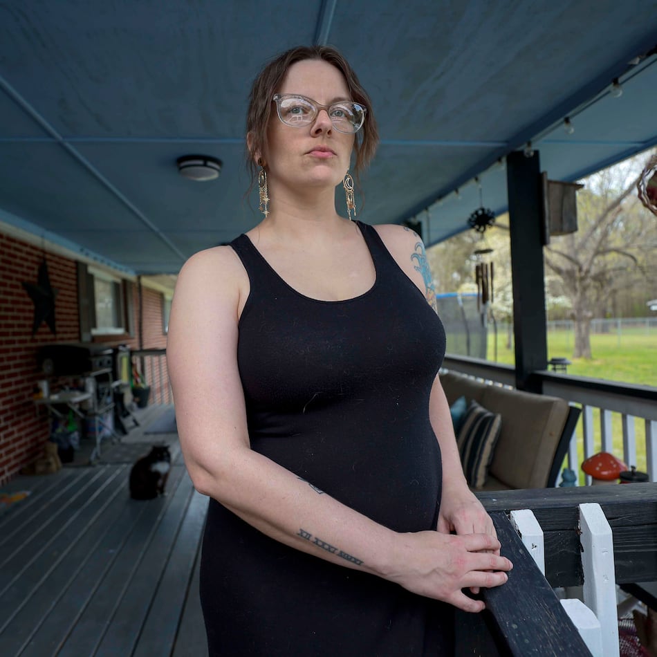 Calhoun resident Stormy Bost has been diagnosed with liver and thyroid conditions — the types of ailments that research has linked to PFAS. (Miguel Martinez/AJC)