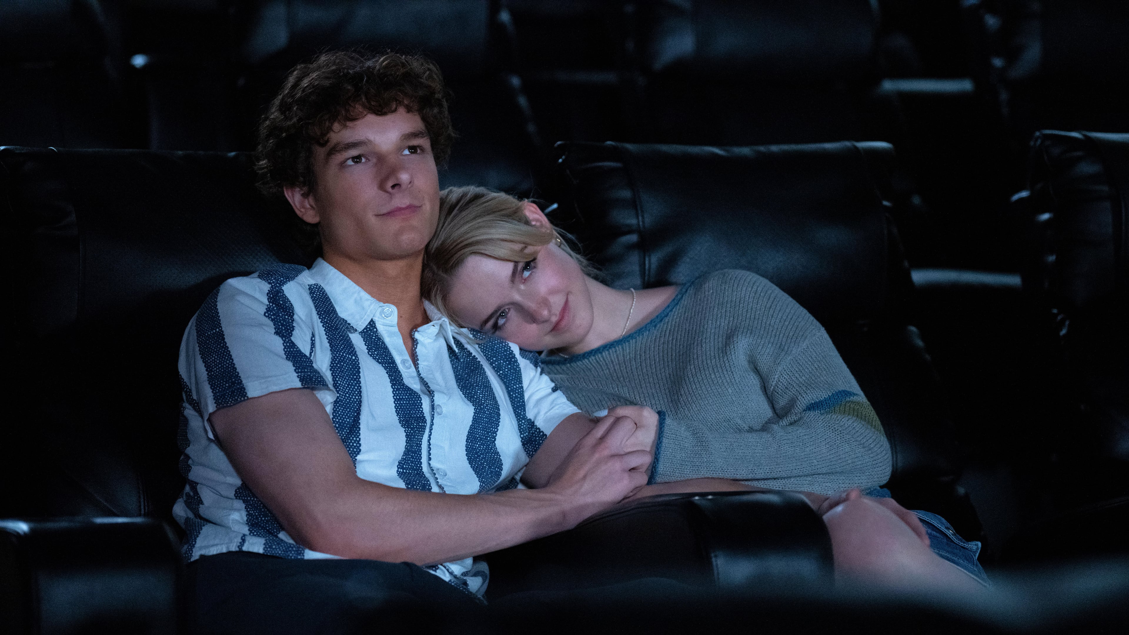 This image released by Paramount Pictures shows Mason Thames, left, and McKenna Grace in a scene from "Regretting You." (Jessica Miglio/Paramount Pictures via AP)