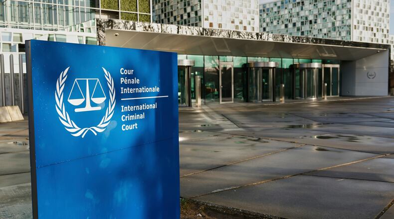 FILE - A general view of the exterior of the International Criminal Court is seen in The Hague, Netherlands, March 12, 2025. (AP Photo/Omar Havana, File)
