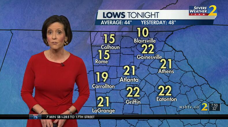 Channel 2 Action News meteorologist Jennifer Lopez gives a weather update Saturday, March 12, 2022.