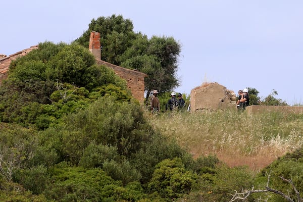Portuguese and German police investigating the 2007 disappearance of British toddler Madeleine McCann carry out searches near Lagos, southern Portugal, Tuesday, June 3, 2025. (AP Photo/Joao Matos)