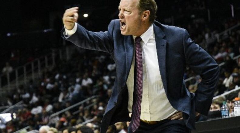 Hawks coach Mike Budenholzer's team has allowed a lot of transition chances by opponents. (AP Photo)