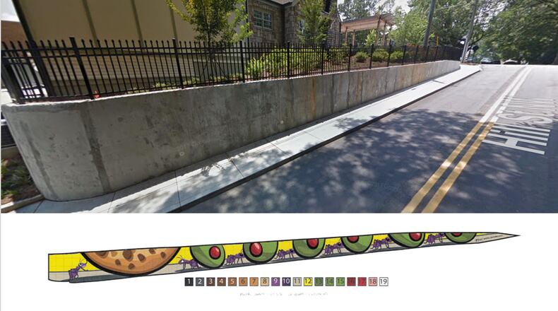 Brenda Ehly’s ‘Dream Big’ mural (shown below in photo) will soon be installed along the Hill Street retaining wall between State Route 120 and West Lawrenceville Street. Courtesy City of Duluth