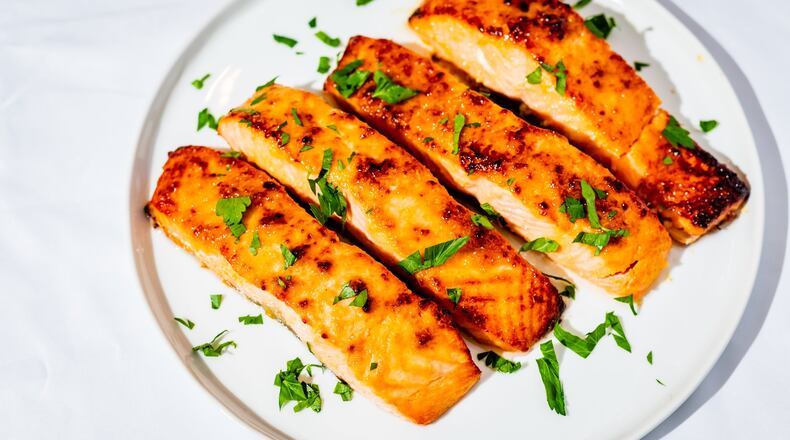 Speedy Miso-glazed Salmon. CONTRIBUTED BY HENRI HOLLIS