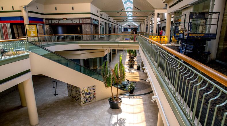 Gwinnett Place Mall stands mostly vacant in Duluth Wednesday, August 18, 2021.  STEVE SCHAEFER FOR THE ATLANTA JOURNAL-CONSTITUTION
