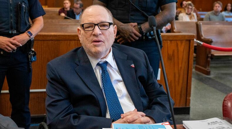 Harvey Weinstein appears in Manhattan criminal court on Friday, May 1, 2026, in New York. (Steven Hirsch/New York Post via AP, Pool)