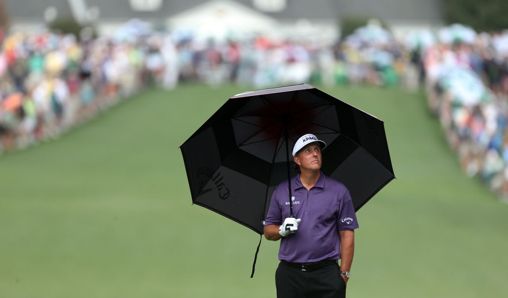 The scene at the Masters, April 12