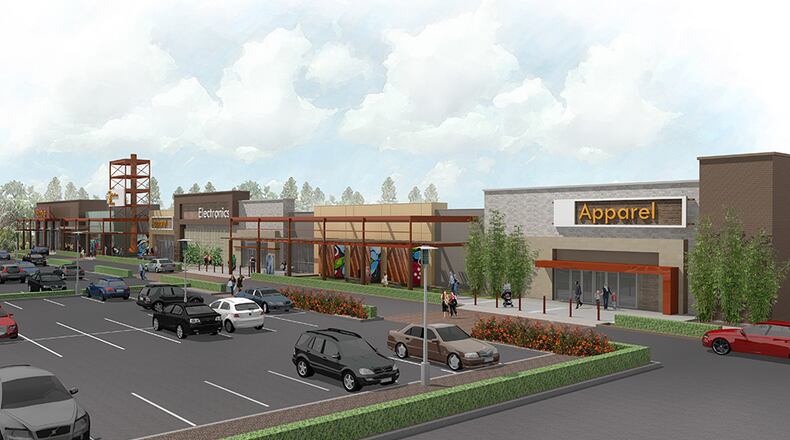 (Rendering of Suburban Plaza from Selig Enterprises)