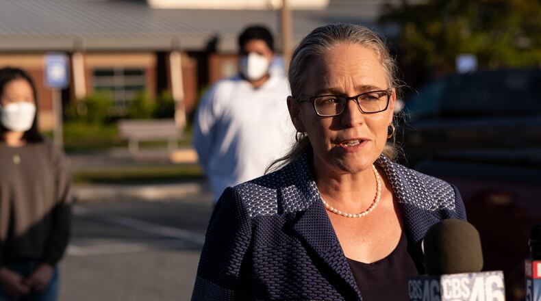 U.S. Rep. Carolyn Bourdeaux urged the governor to ensure Georgia schools are following new CDC guidelines for safe school reopenings. Those guidelines include masks, which remain optional in some districts. Ben Gray for the Atlanta Journal-Constitution