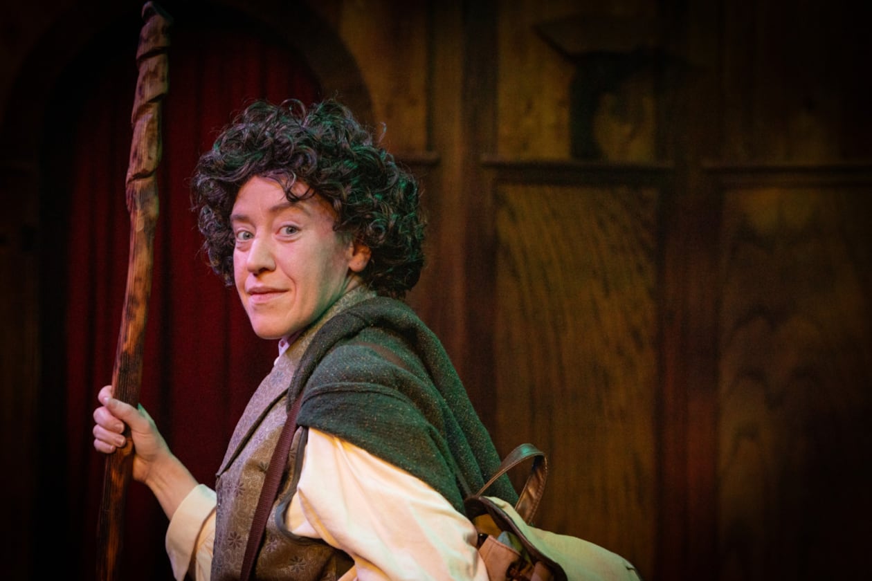 Atlanta Shakespeare Company presents “The Hobbit,” with Mary Ruth Ralston as Bilbo, based on the J.R.R. Tolkien novel, from Thursday, June 4, through Sunday, June 28. (Courtesy of Shakespeare Tavern Playhouse/Jeff Watkins)
