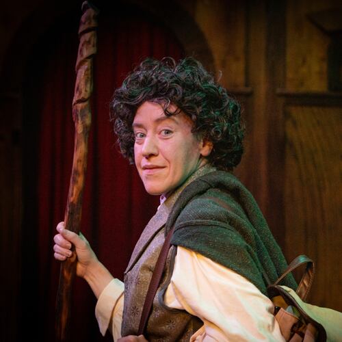 Atlanta Shakespeare Company presents “The Hobbit,” with Mary Ruth Ralston as Bilbo, based on the J.R.R. Tolkien novel, from Thursday, June 4, through Sunday, June 28. (Courtesy of Shakespeare Tavern Playhouse/Jeff Watkins)