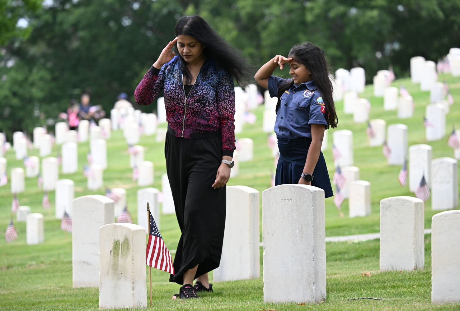 Memorial Day Flag Placement