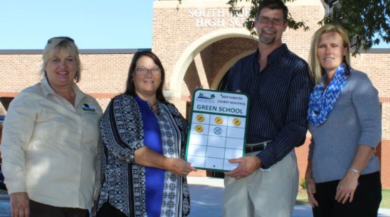 South Forsyth High School, under the stewardship of Chris Webb, received the Keep Forsyth County Beautiful Green School Award.