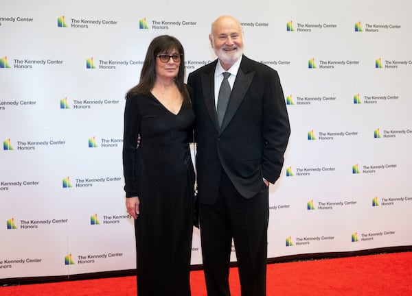 Michele Singer Reiner and Rob Reiner were found stabbed to death in their California home on Sunday. They married in 1989. (Kevin Wolf/AP)