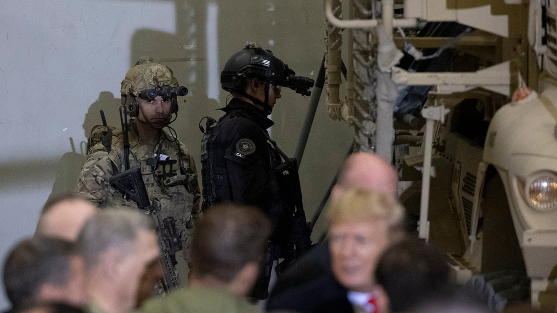 Photos: Trump visits troops for surprise Thanksgiving in Afghanistan