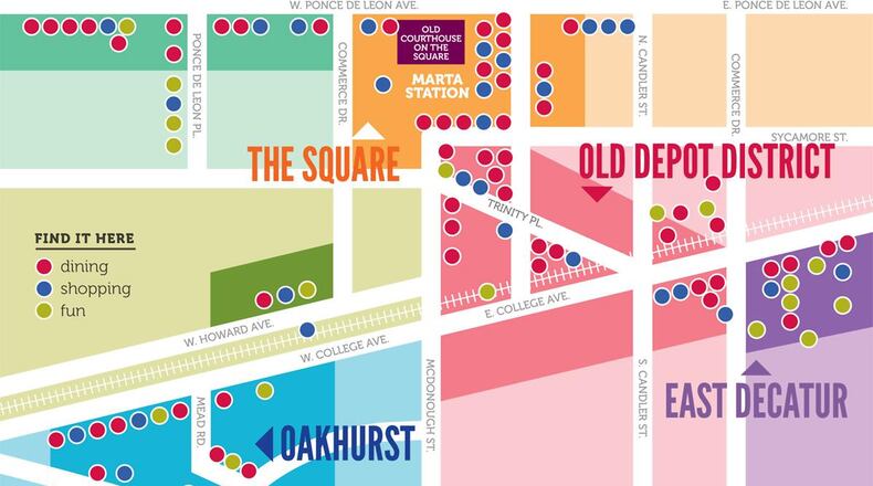 In the former East Decatur business district, Halo East Decatur at 725 E. College Ave. will include a mixed-use development on 7.5 acres - a nearly $109M development by Northwood Ravin, including $5M by the city. (Courtesy of Decatur)