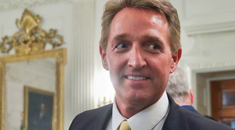 U.S. Sen. Jeff Flake, R-Ariz., in a file photo from earlier this summer. AP/Pablo Martinez Monsivais