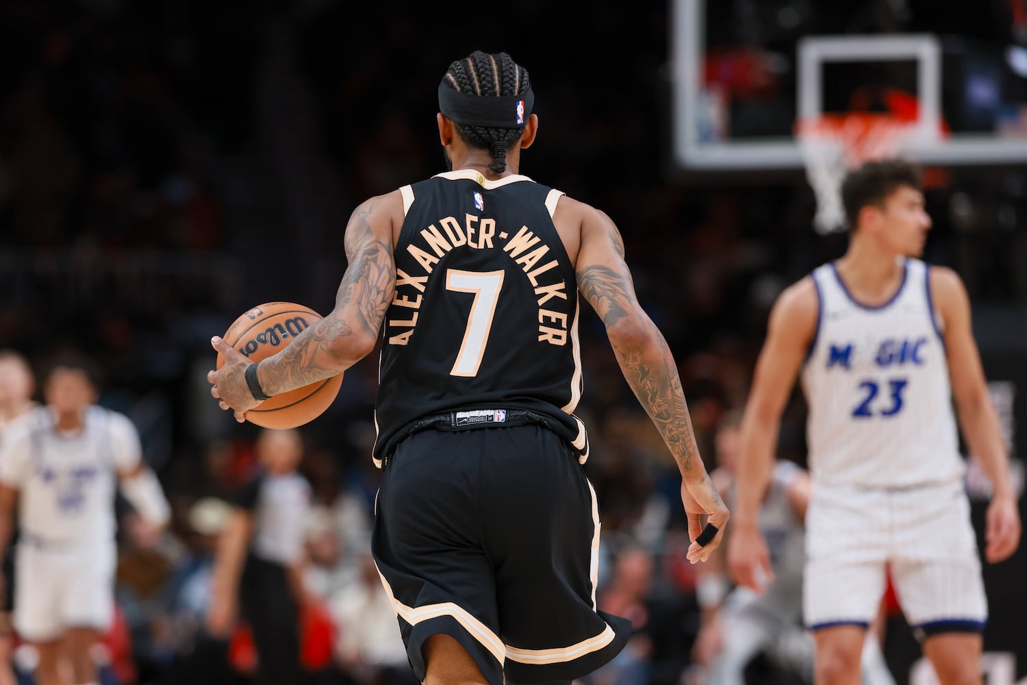 Atlanta Hawks host the Orlando Magic in an NBA game